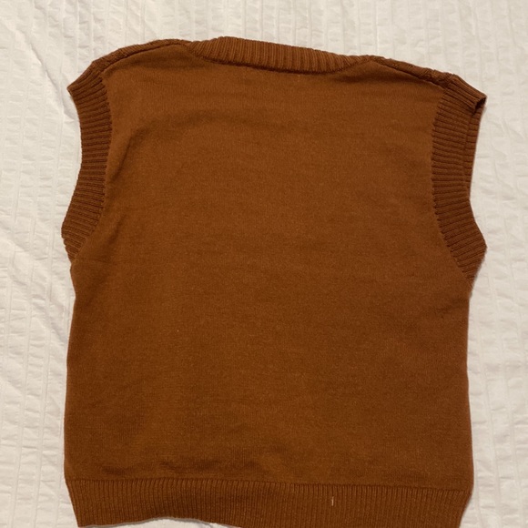 Brown Sweater Vest - Picture 2 of 2